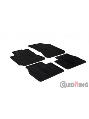 Original Gledring Passform Fußmatten Gummimatten 4 Tlg.+Fixing - Citroen C4 Cactus 2014->